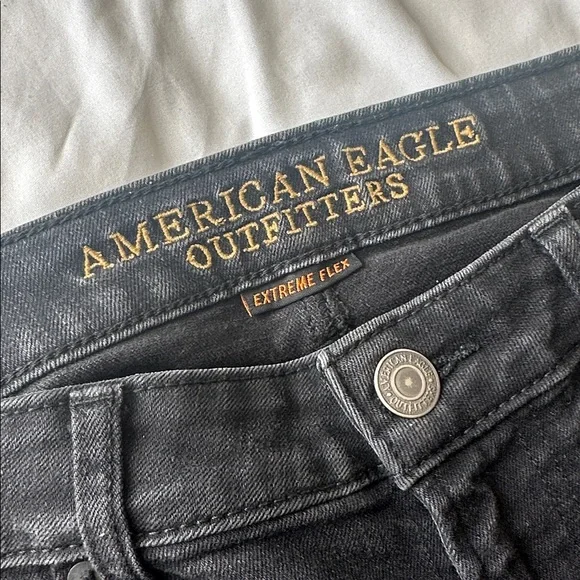 American Eagle Extreme Flex Jeans Dark Grey Slim Crop Men - Picture 2 of 6